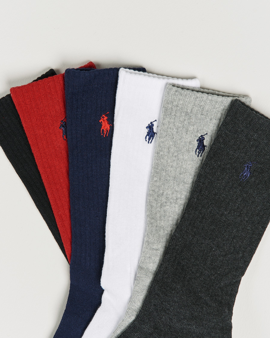 Uomini | Biancheria intima | Polo Ralph Lauren | Polo Ralph Lauren6-Pack Cotton Crew SocksMulti