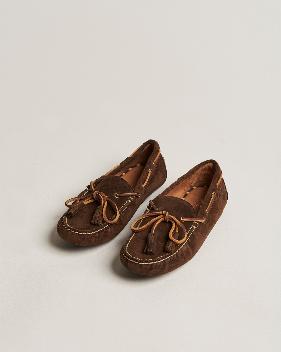 Uomini | Polo Ralph Lauren Anders Suede Driving Shoe Chocolate Brown | Polo Ralph Lauren | Anders Suede Driving Shoe Chocolate Brown