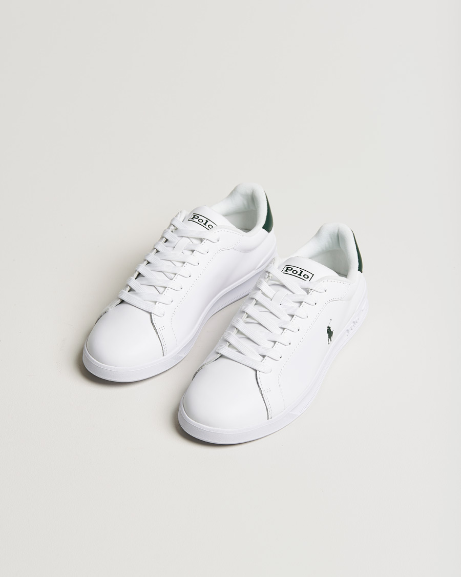 Uomini | Sneakers | Polo Ralph Lauren | Heritage Court Sneakers White/College Green