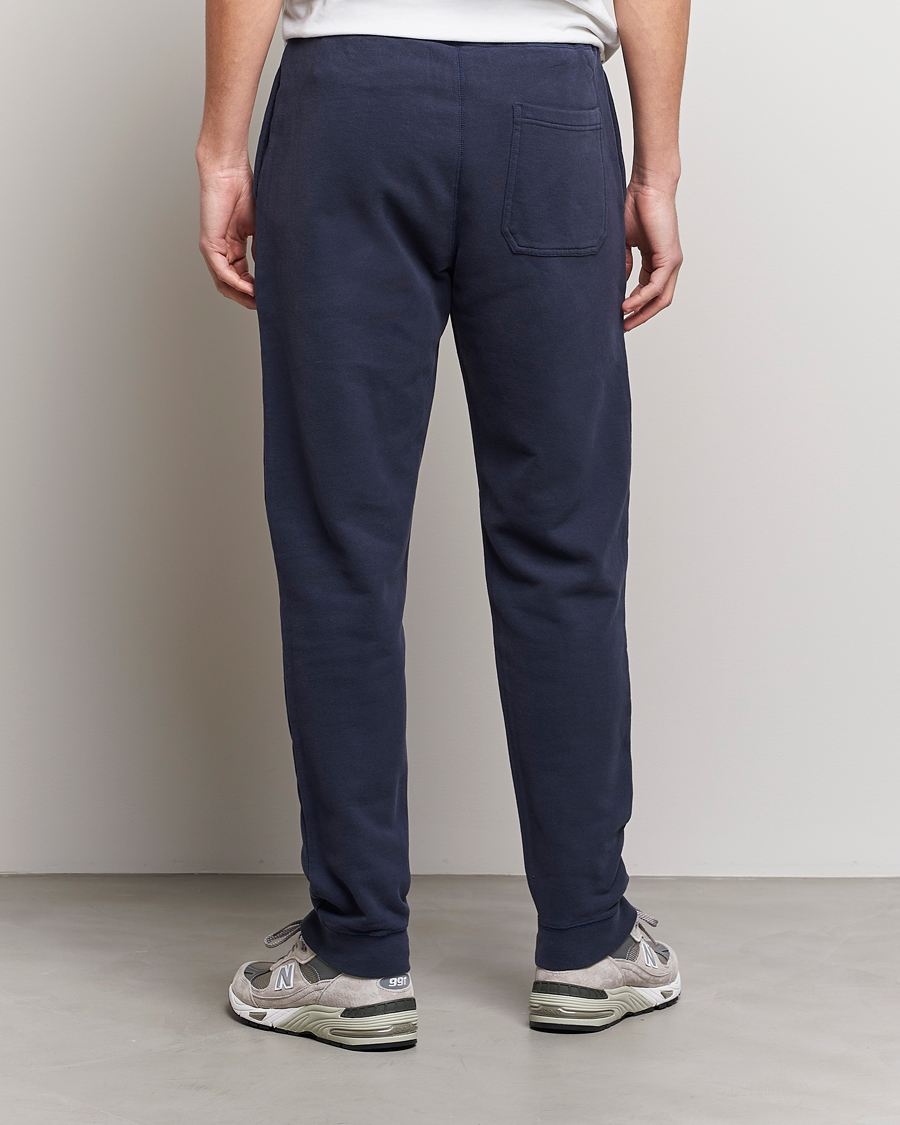 Uomini | Pantaloni | Sunspel | Cotton Loopback Track Pants Navy