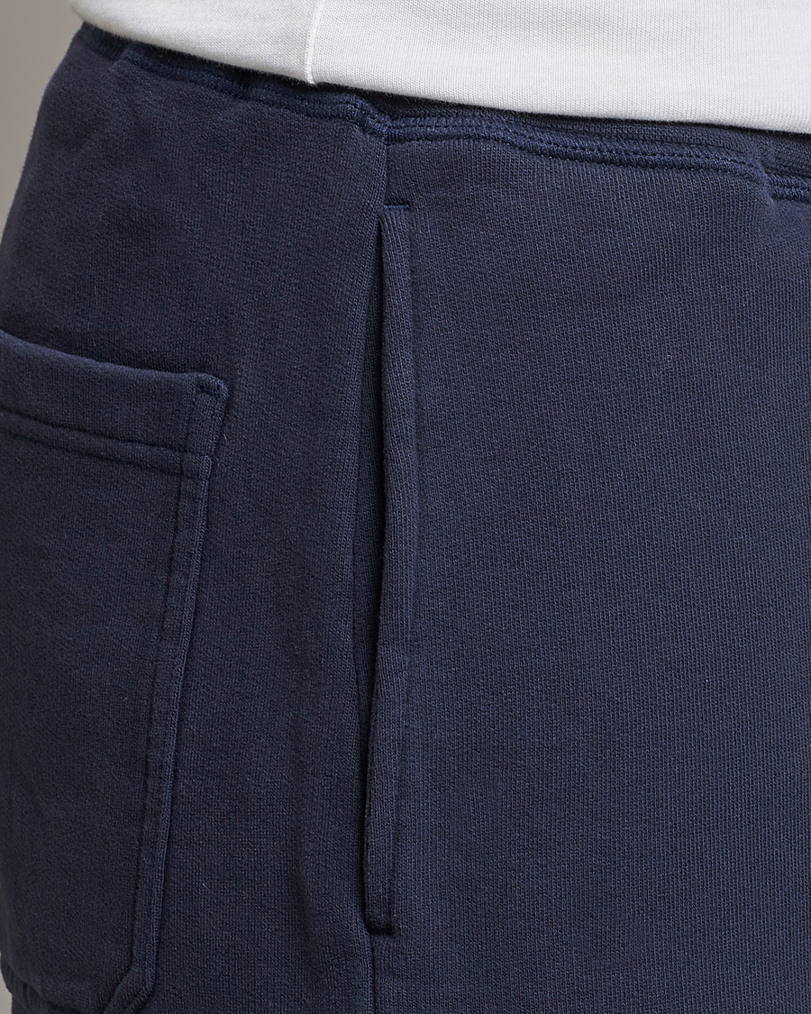 Uomini | Pantaloni | Sunspel | Cotton Loopback Track Pants Navy