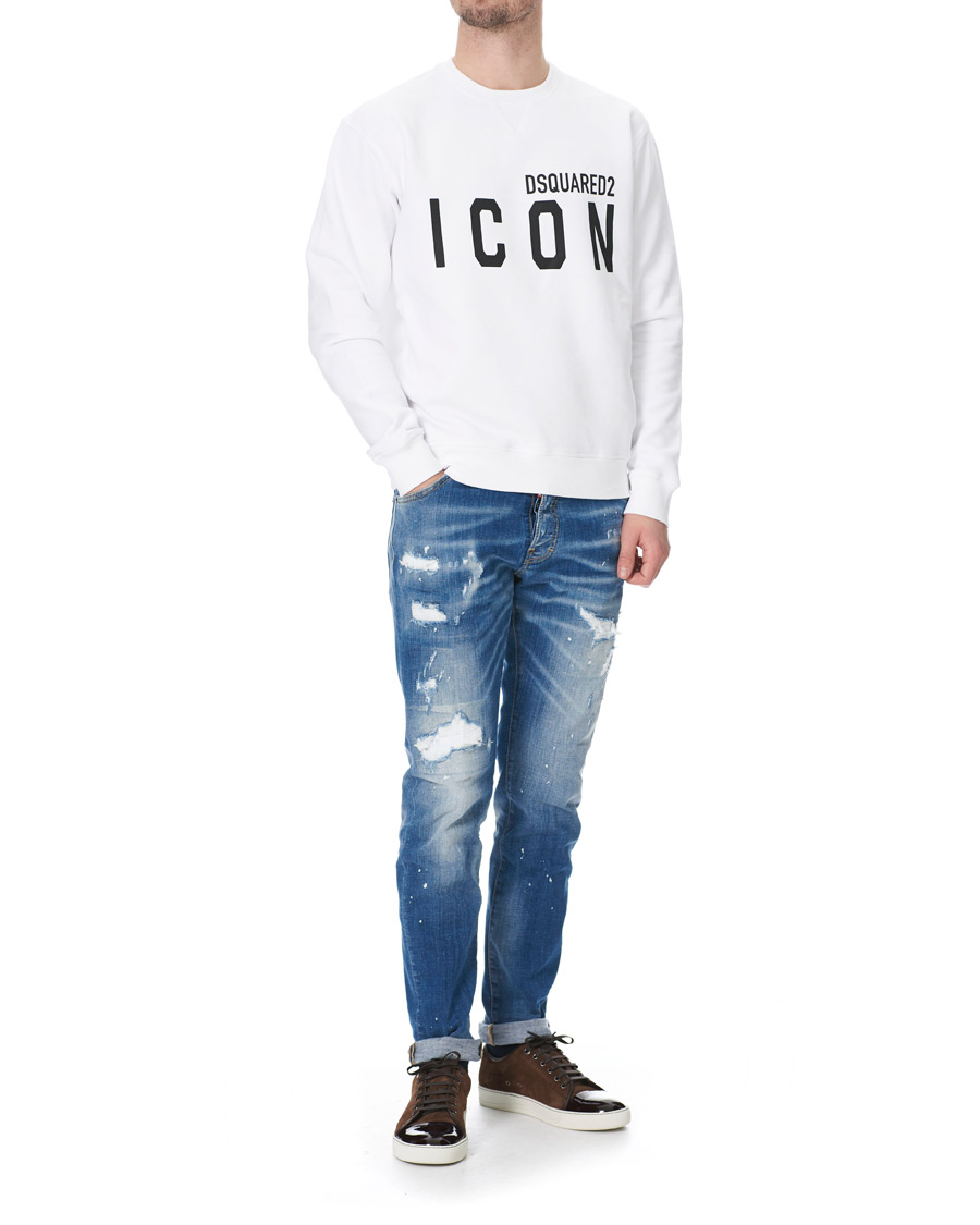 Uomini | Maglieria | Dsquared2 | Icon Sweatshirt White