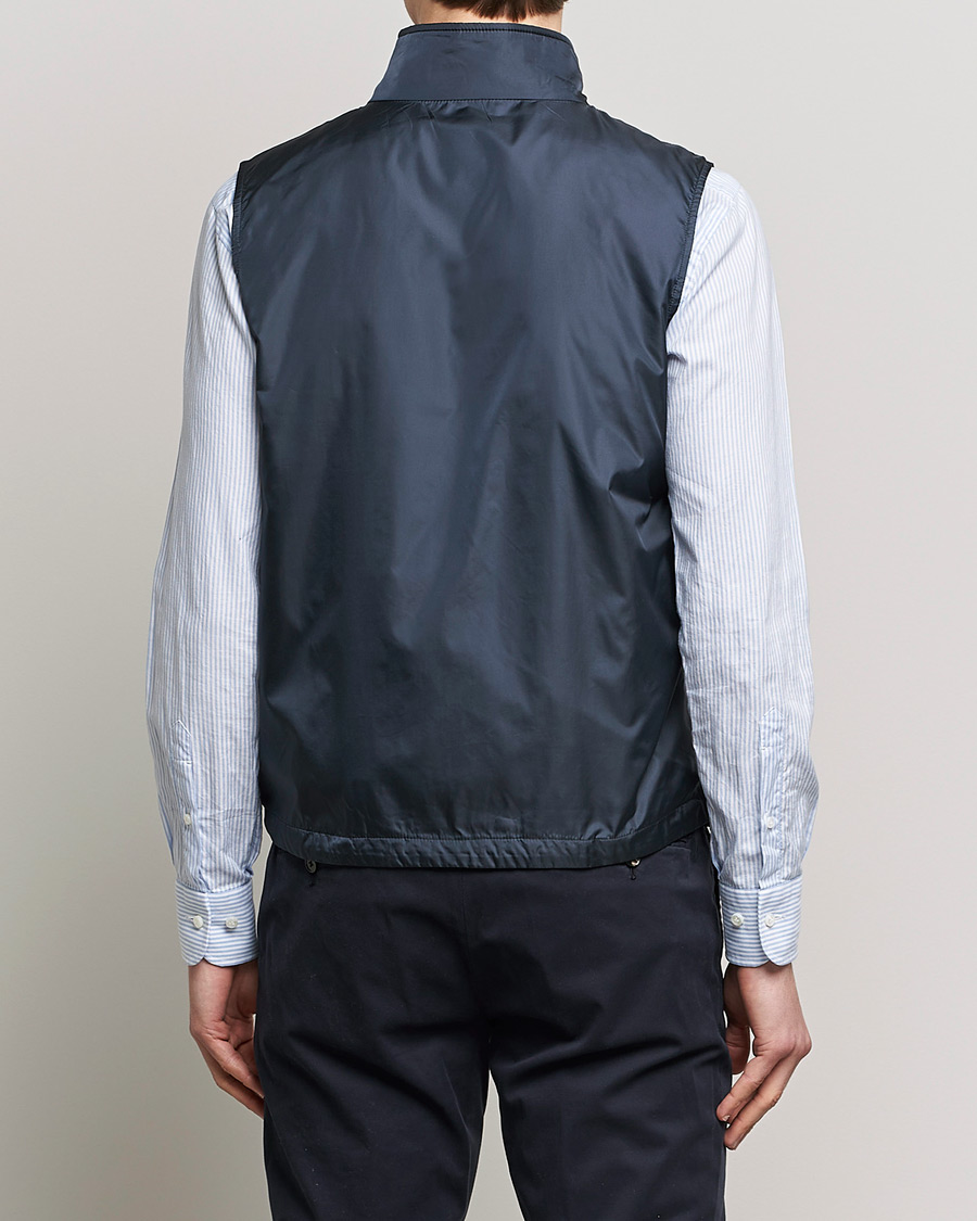 Uomini | Gilet | Aspesi | Vernes Nylon Gilet Navy
