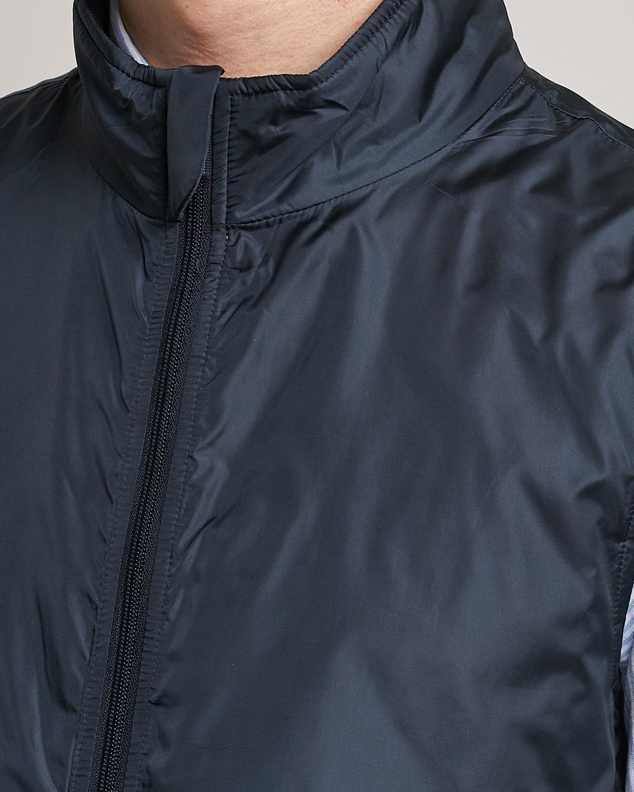 Uomini | Gilet | Aspesi | Vernes Nylon Gilet Navy
