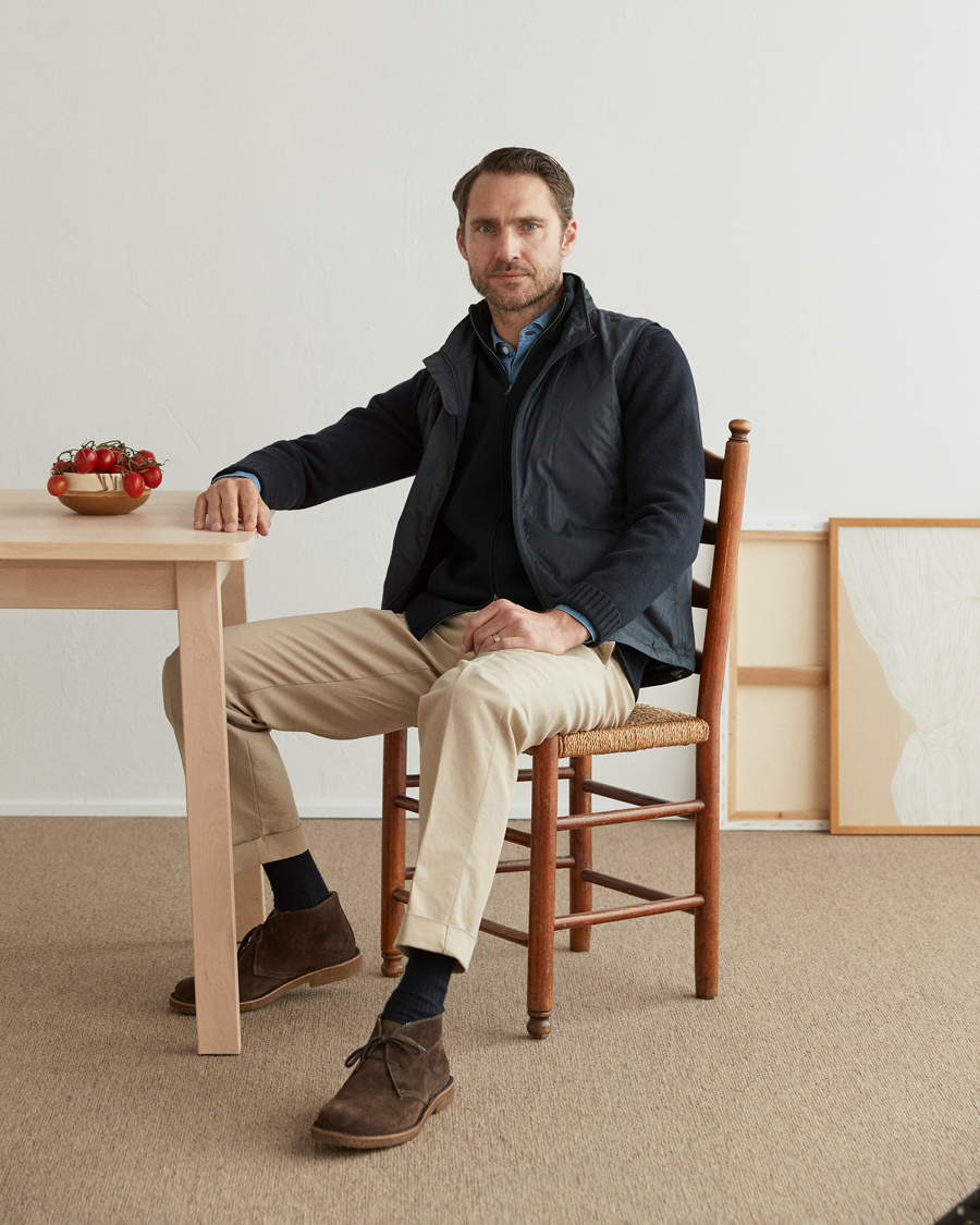 Uomini | Gilet | Aspesi | Vernes Nylon Gilet Navy