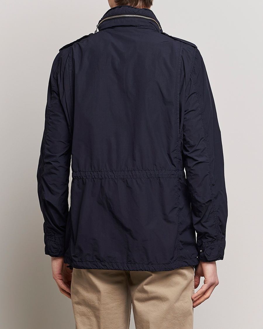 Uomini | Giacche | Aspesi | Giubotto Garment Dyed Field Jacket Navy