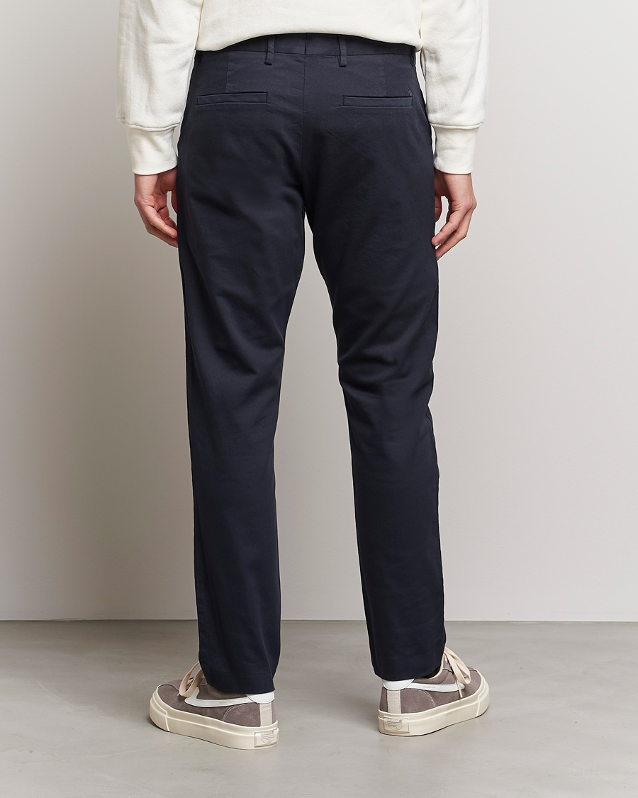 Uomini | Pantaloni | NN07 | Theo Regular Fit Stretch Chinos Navy Blue