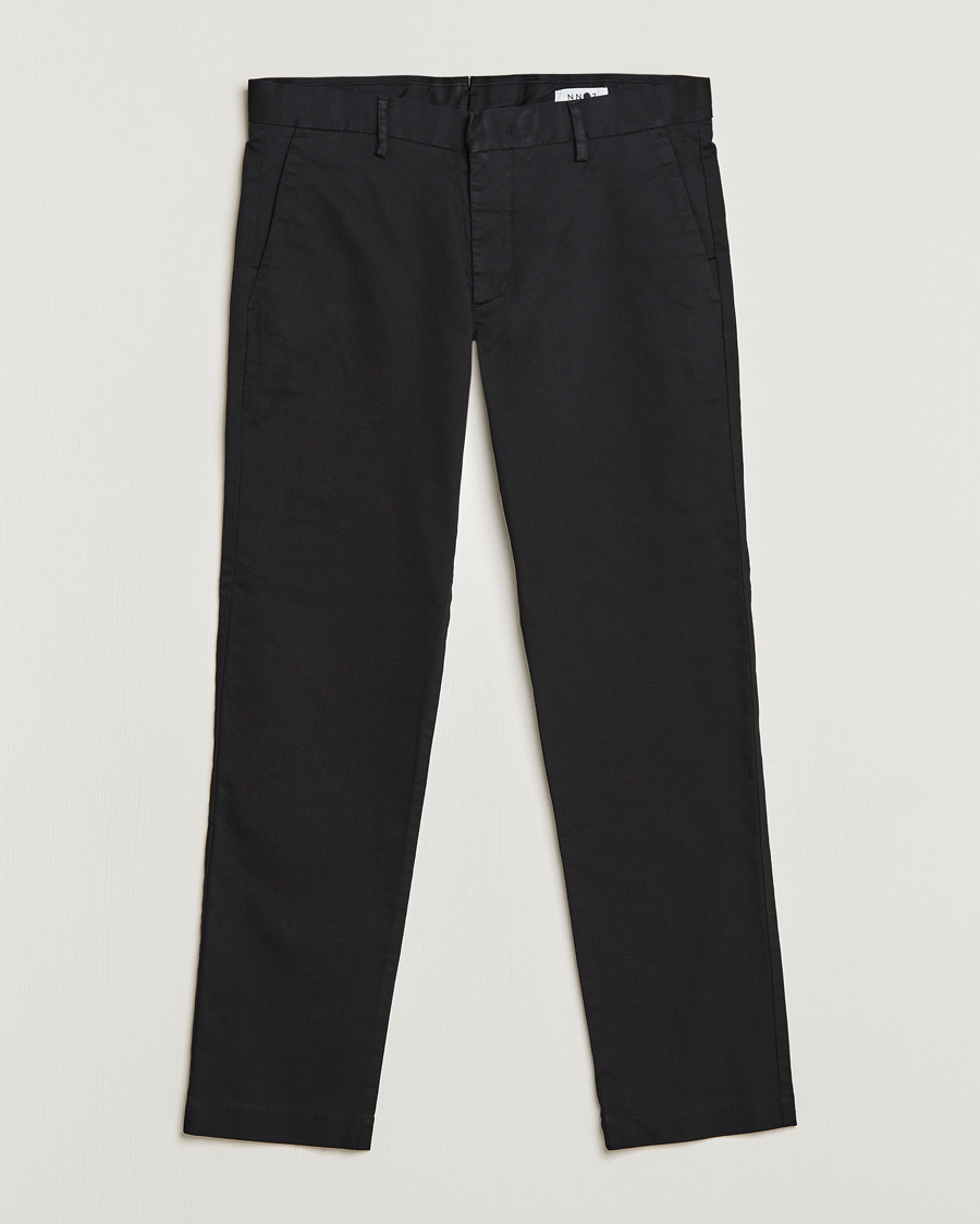 Uomini | Pantaloni | NN07 | Theo Regular Fit Stretch Chinos Black
