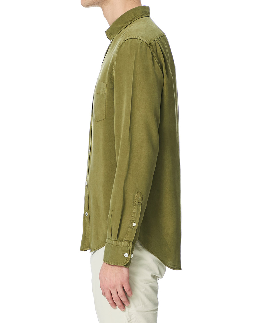 Uomini | Camicie | NN07 | Manza Tencel Shirt Green