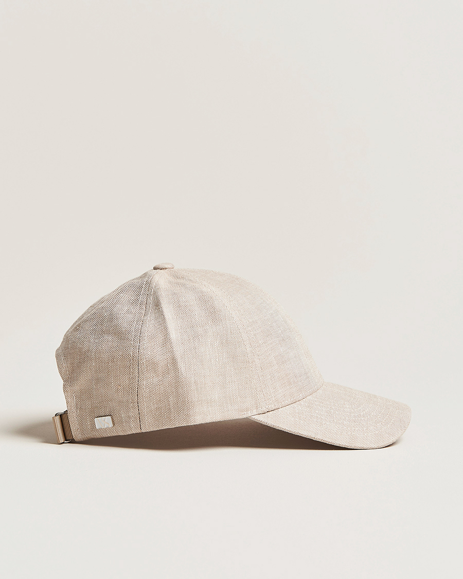 Uomini | Cappelli & Berretti | Varsity Headwear | Linen Baseball Cap Hampton Beige