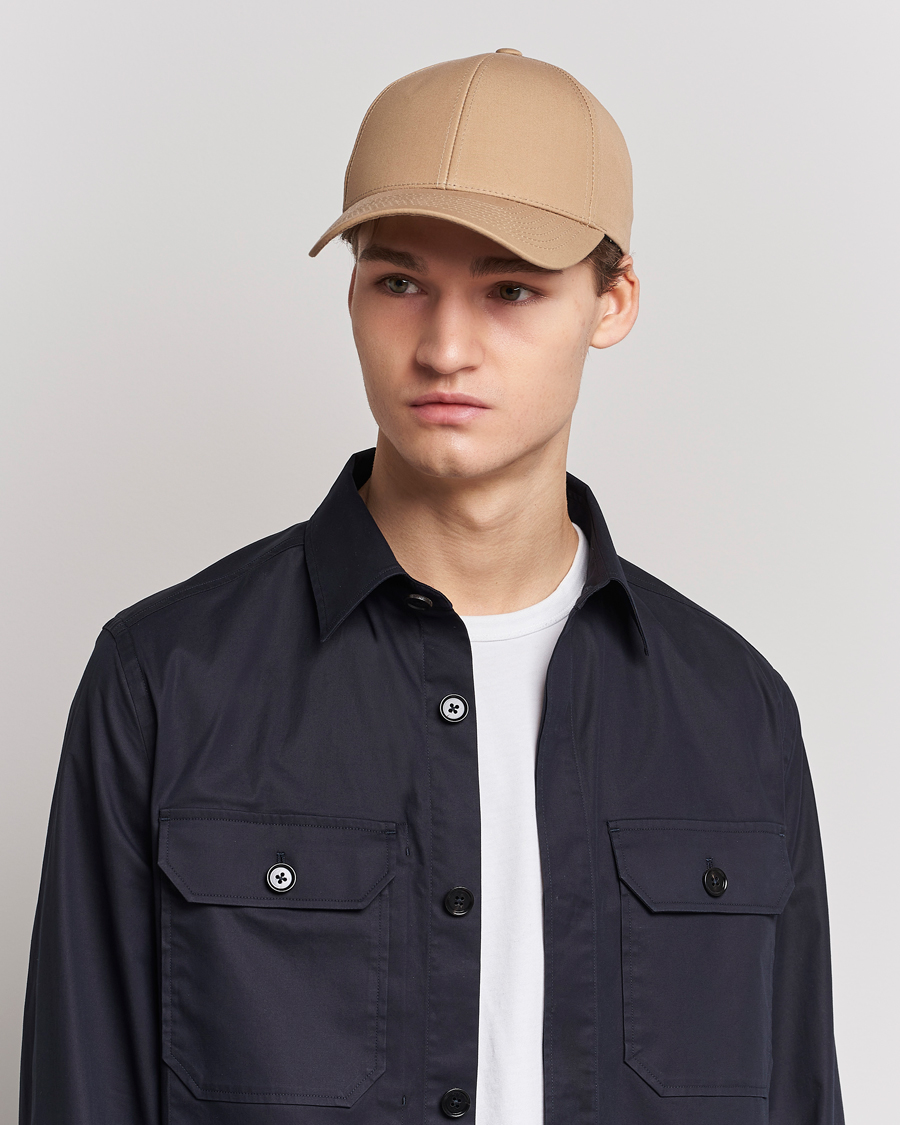 Uomini | Cappelli & Berretti | Varsity Headwear | Cotton Baseball Cap Sand Beige