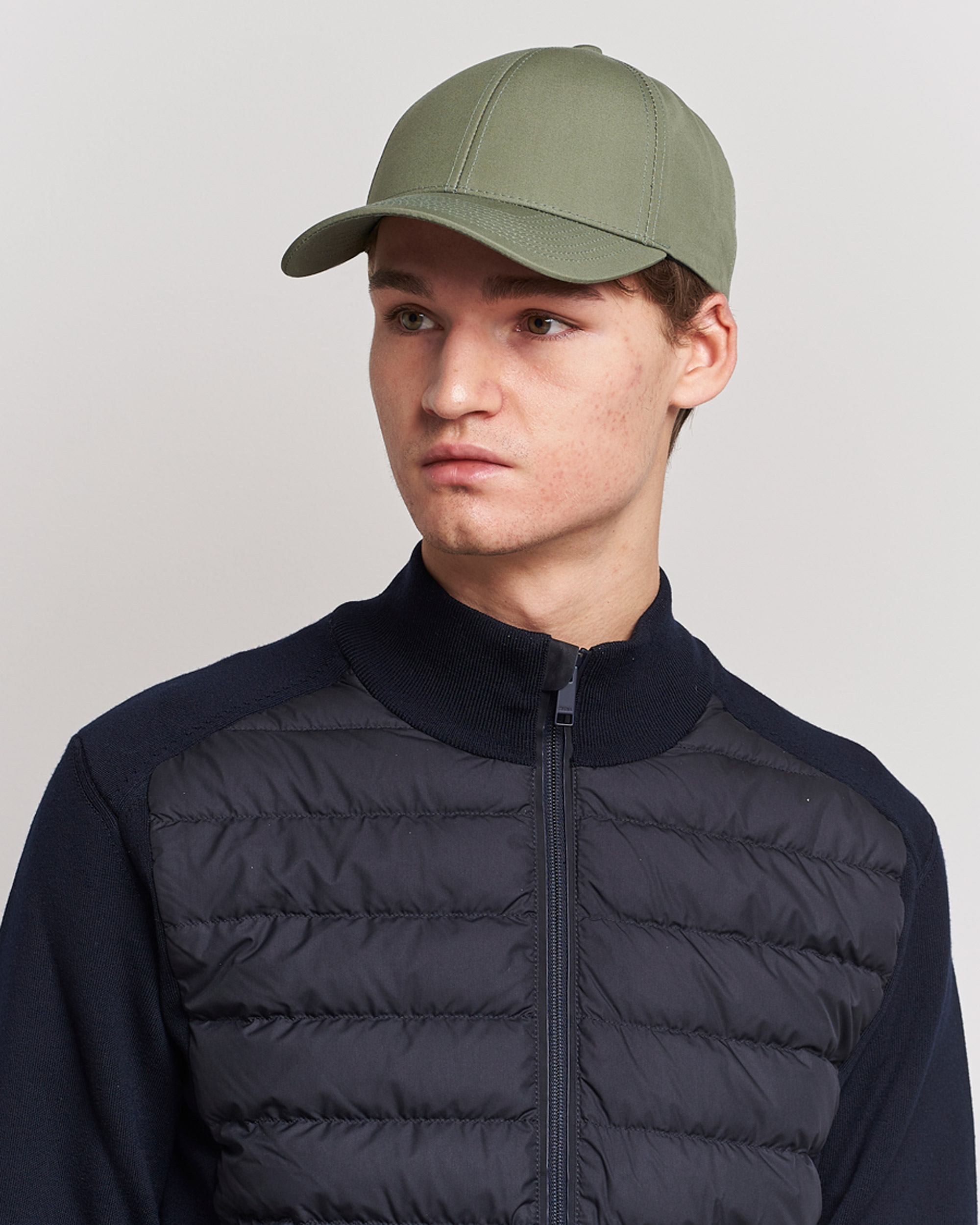 Uomini | Cappelli & Berretti | Varsity Headwear | Cotton Baseball Cap Sage Green