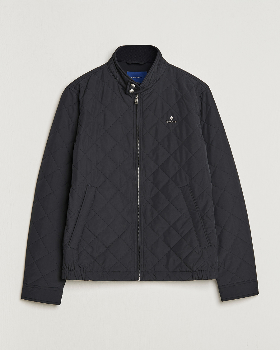 Uomini | Giacche | Gant | The Quilted Windcheater Black