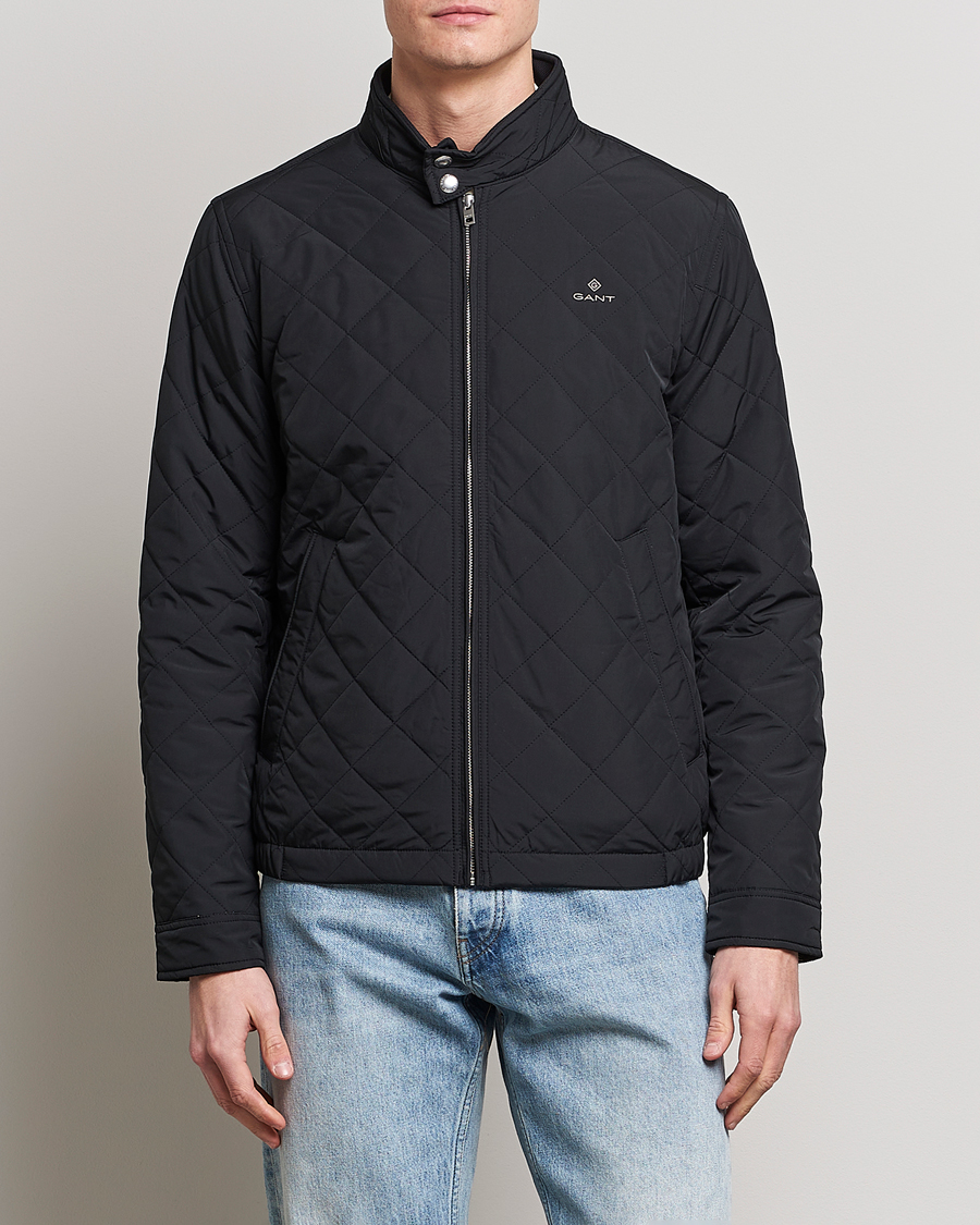 Uomini | Giacche | Gant | The Quilted Windcheater Black