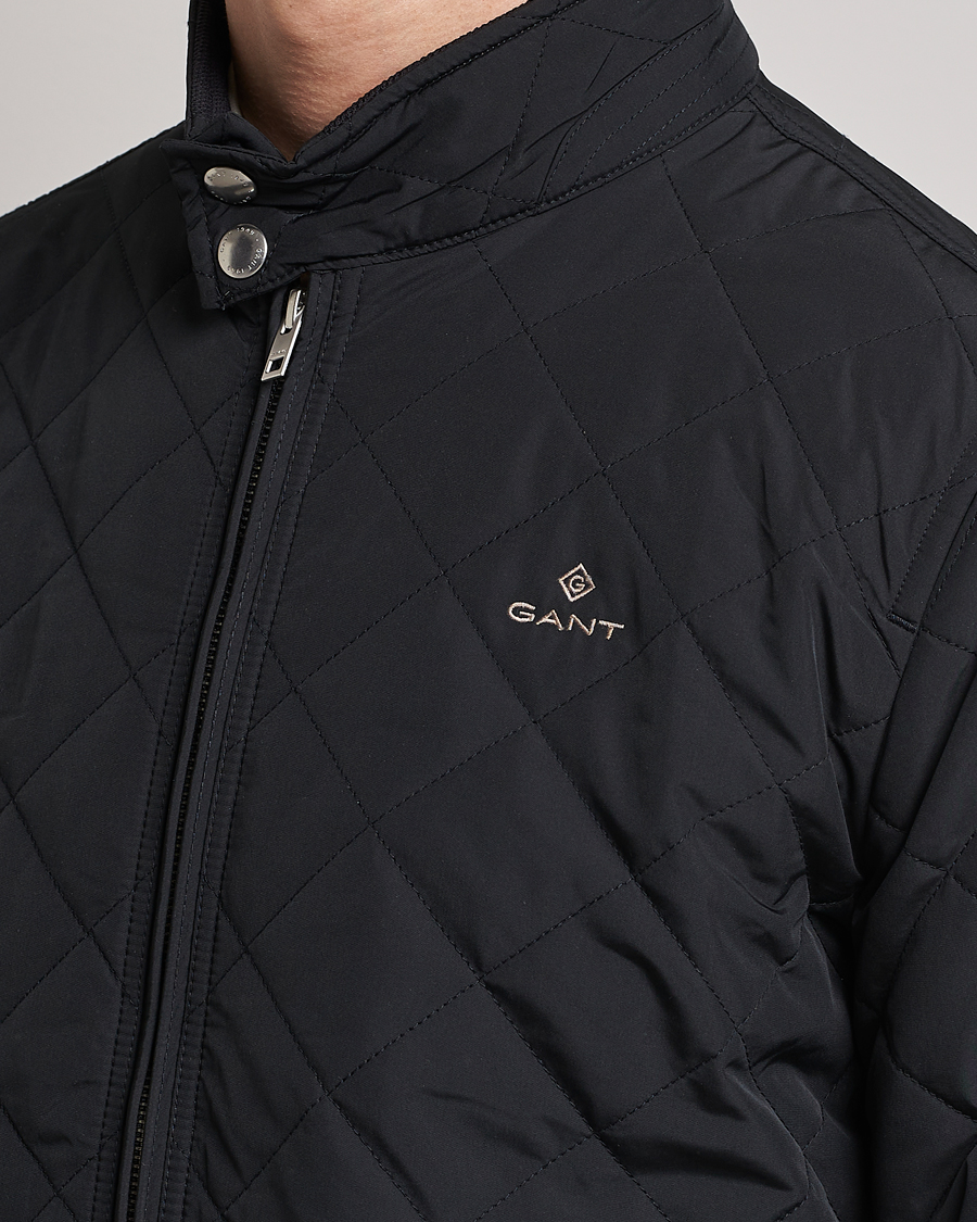 Uomini | Giacche | Gant | The Quilted Windcheater Black