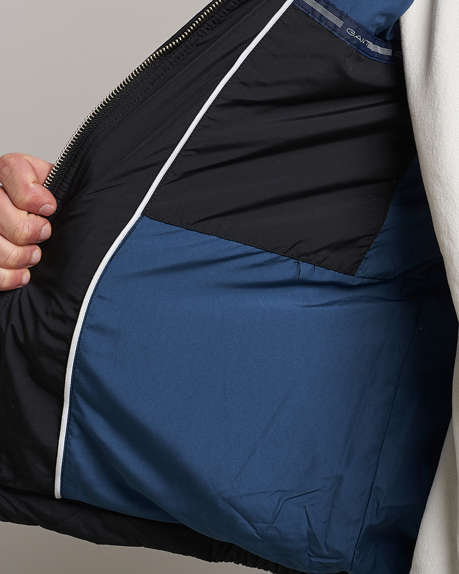 Uomini | Giacche | Gant | The Quilted Windcheater Black