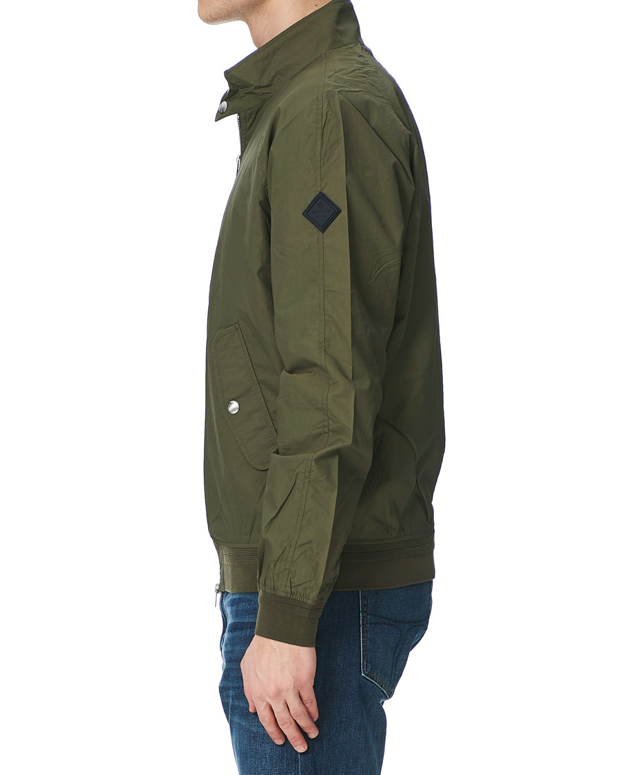 Uomini | Giacche | GANT | Nylon Harrington Jacket Dark Leaf