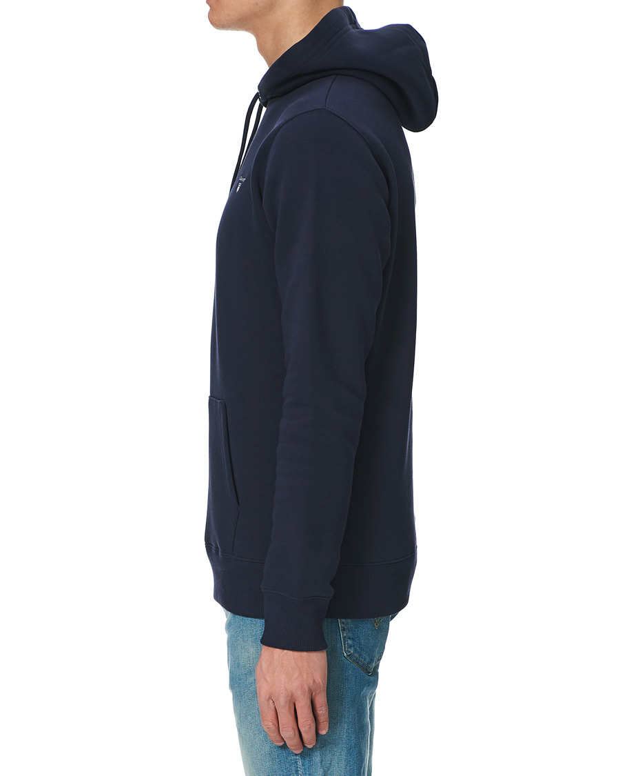 Uomini | Maglieria | Gant | Original Shield Logo Hoodie Evening Blue