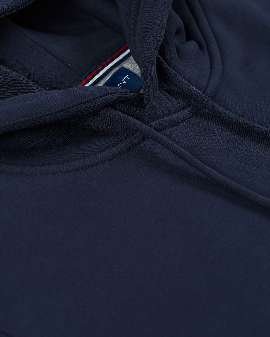 Uomini | Maglieria | Gant | Original Shield Logo Hoodie Evening Blue