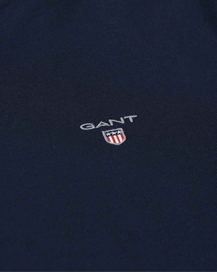 Uomini | Maglieria | Gant | Original Shield Logo Hoodie Evening Blue