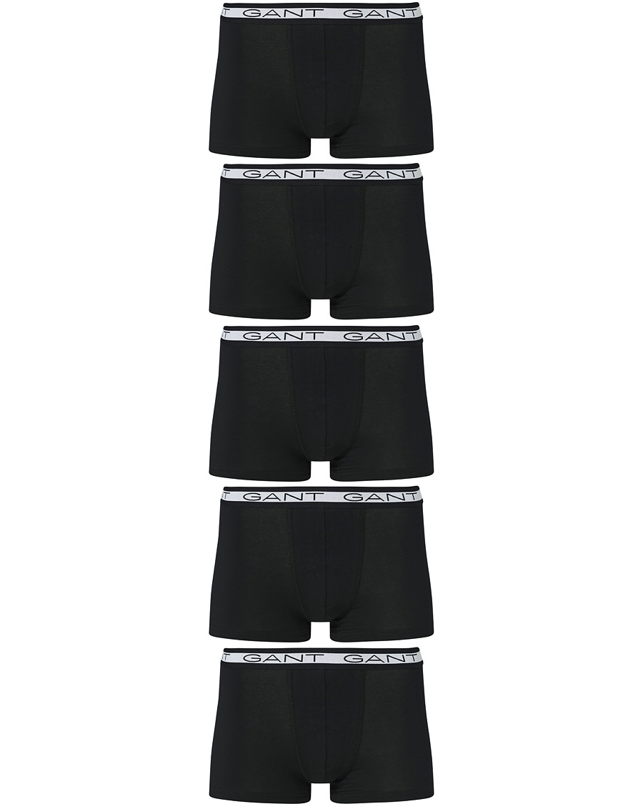 Uomini | Biancheria intima | Gant | 5-Pack Trunks Black