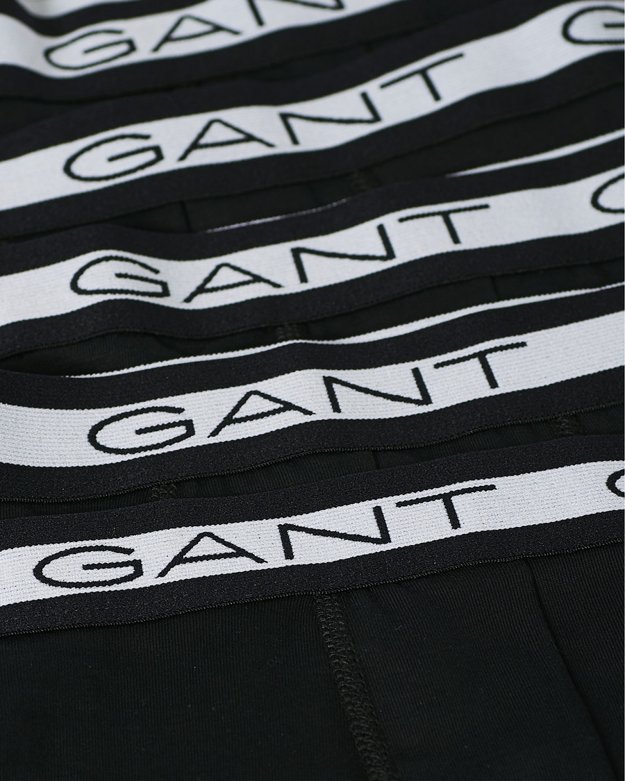 Uomini | Biancheria intima | Gant | 5-Pack Trunks Black
