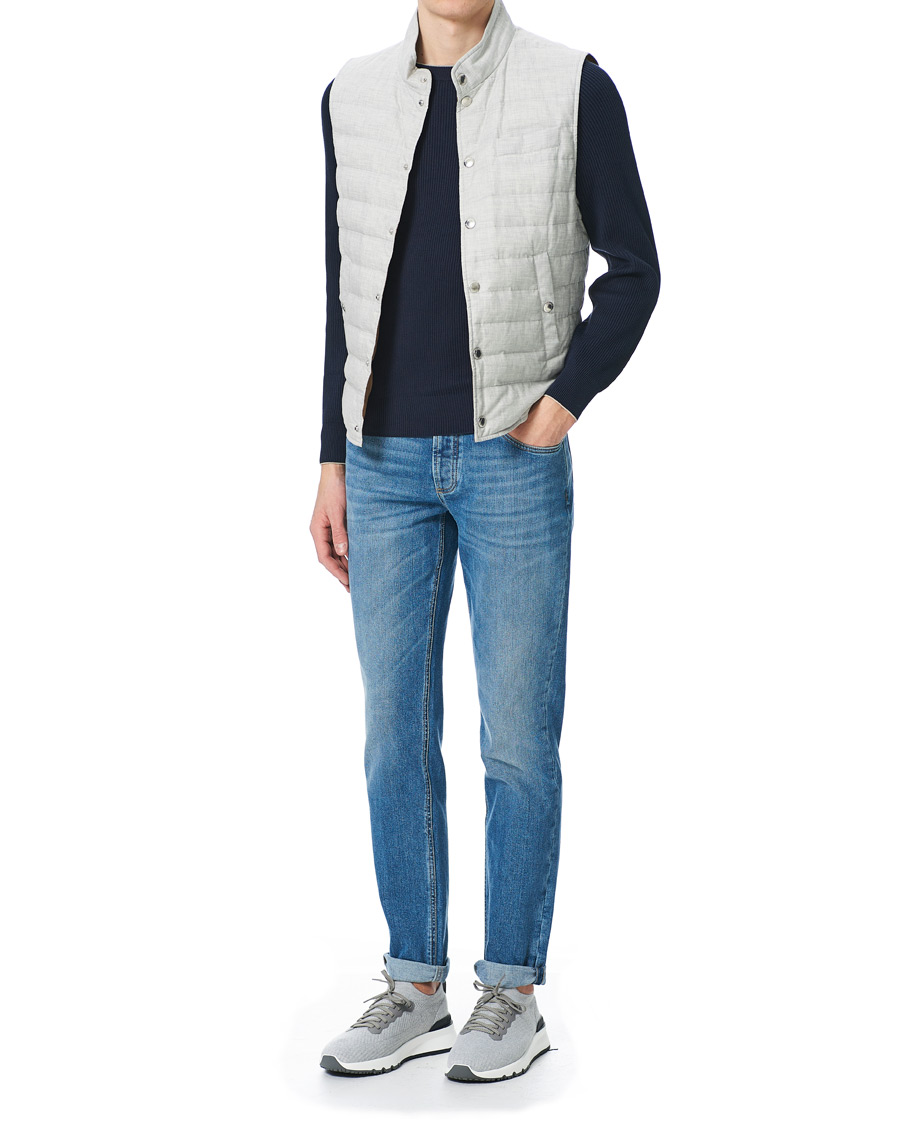 Uomini | Maglieria | Brunello Cucinelli | Rib Stitch Navy