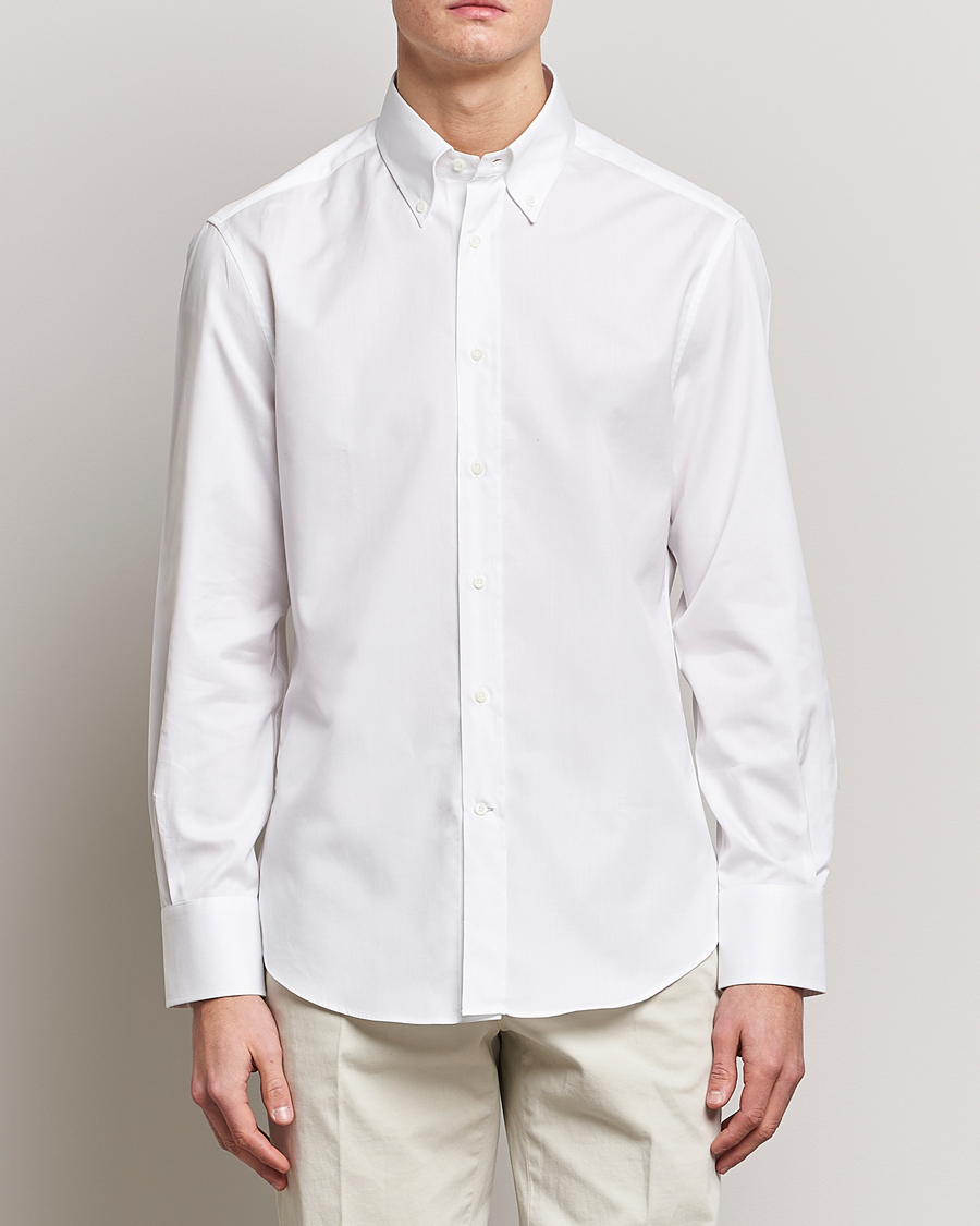 Uomini | Camicie | Brunello Cucinelli | Slim Fit Button Down Shirt White