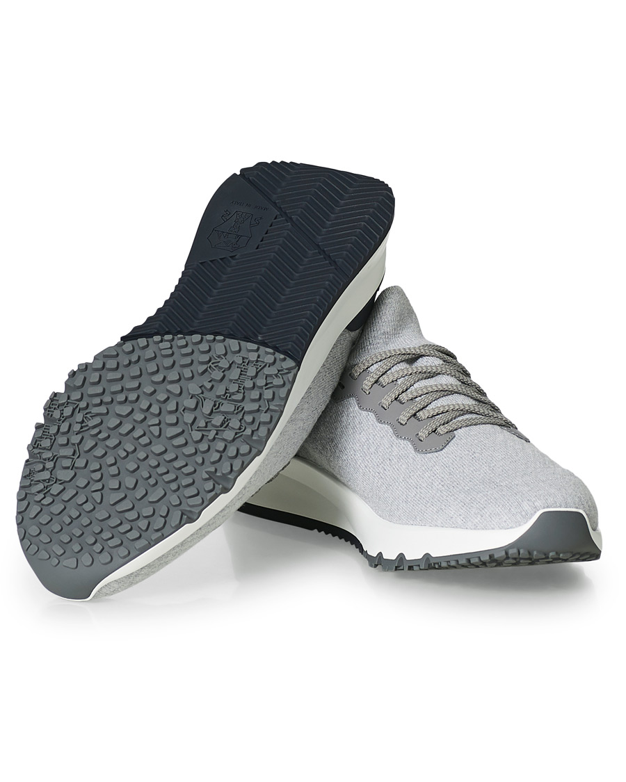 Uomini | Brunello Cucinelli Mesh Running Sneaker Light Grey | Brunello Cucinelli | Mesh Running Sneaker Light Grey