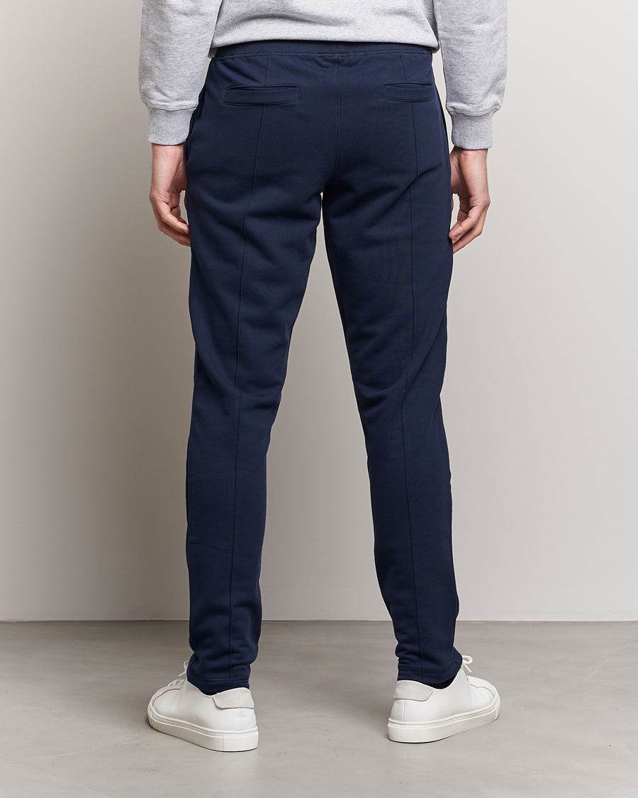 Uomini | Pantaloni | Stenströms | Cotton Jersey Pants Navy