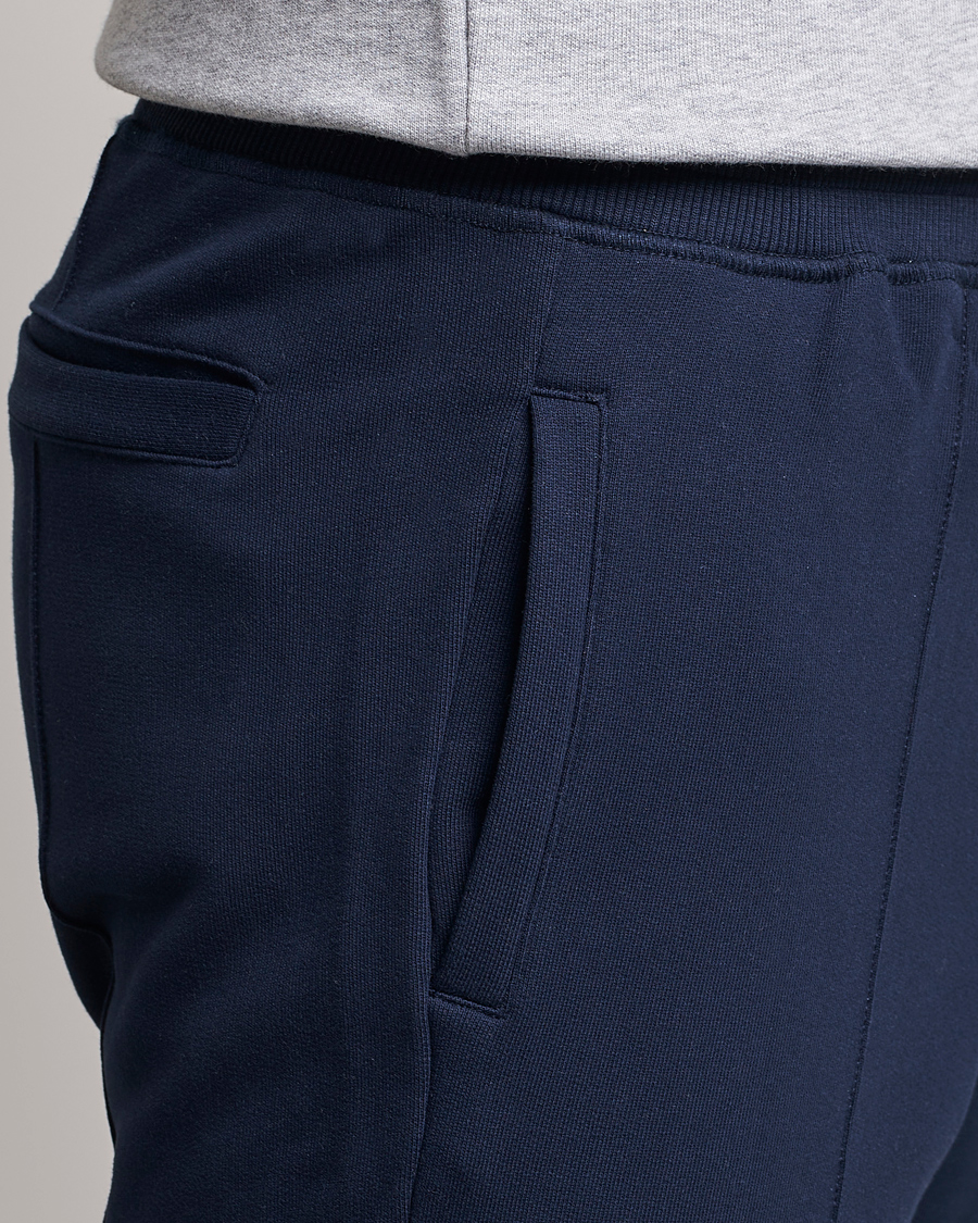 Uomini | Pantaloni | Stenströms | Cotton Jersey Pants Navy