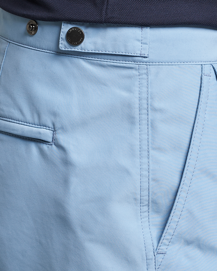 Uomini | Costumi da bagno | Sunspel | Recycled Seaqual Tailored Swim Shorts Light Blue