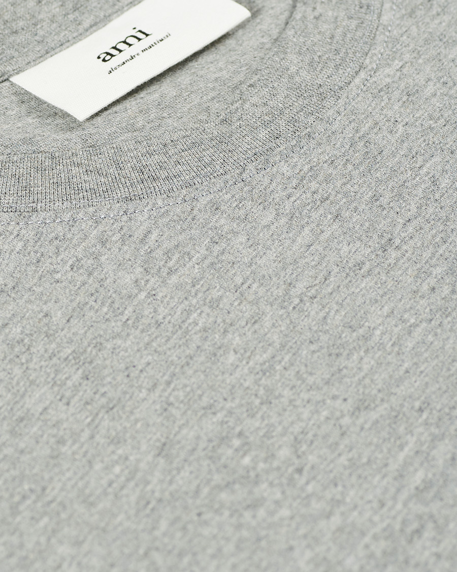 Uomini | T-shirt | AMI | Heart Short Sleeve Tee Heather Grey