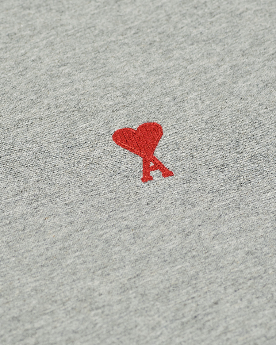Uomini | T-shirt | AMI | Heart Short Sleeve Tee Heather Grey