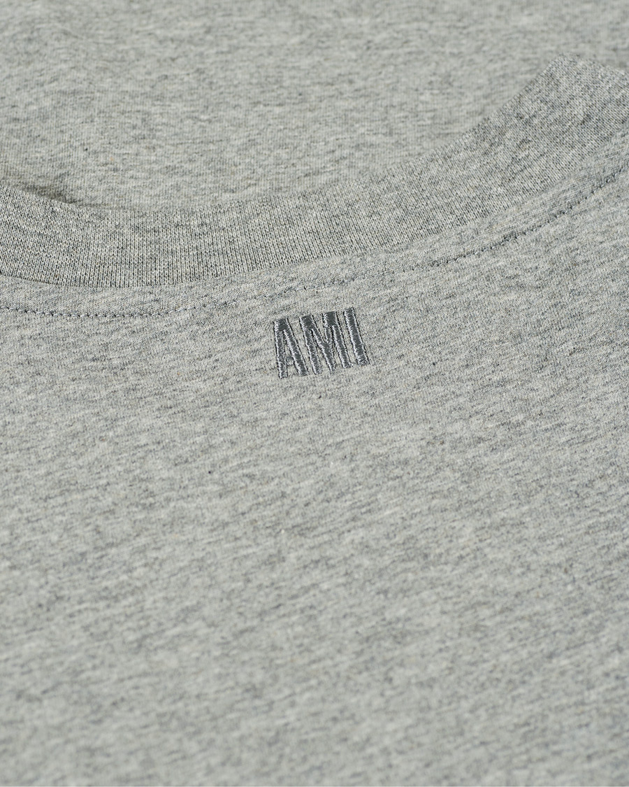 Uomini | T-shirt | AMI | Heart Short Sleeve Tee Heather Grey