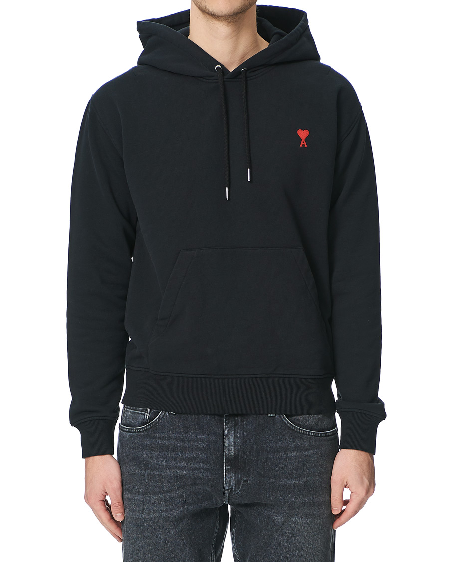 Uomini | Maglieria | AMI | Heart Logo Hoodie Black