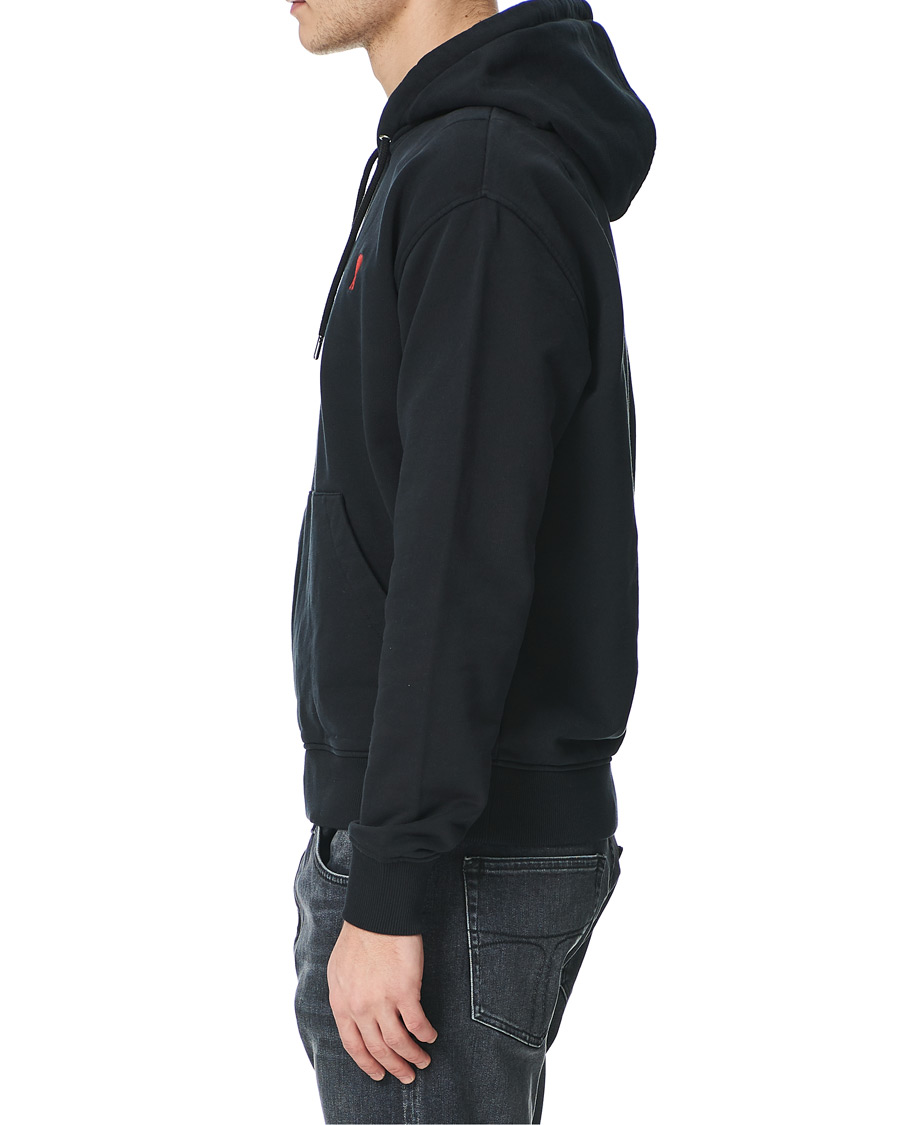 Uomini | Maglieria | AMI | Heart Logo Hoodie Black