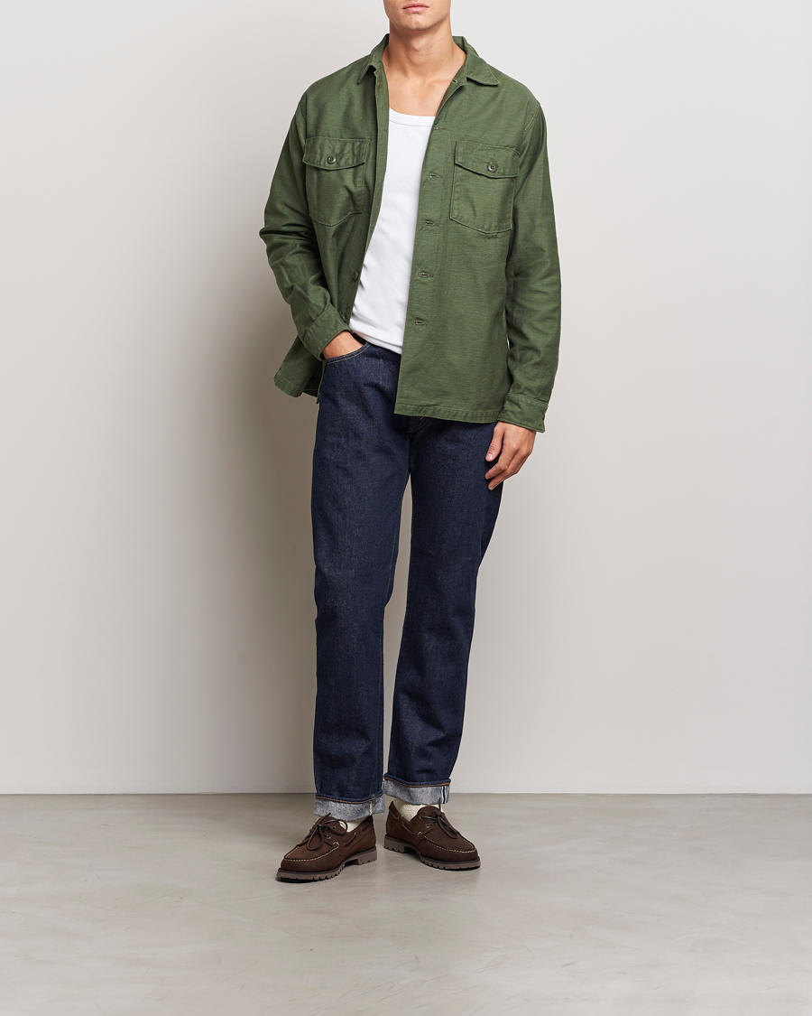 Uomini | Pantaloni | orSlow | Tapered Fit 107 Selvedge Jeans One Wash