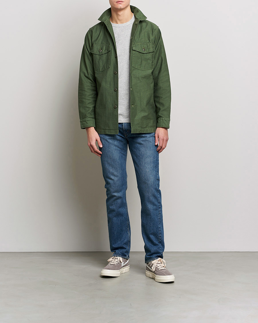 Uomini | Pantaloni | orSlow | Tapered Fit 107 Selvedge Jeans 2 Year Wash