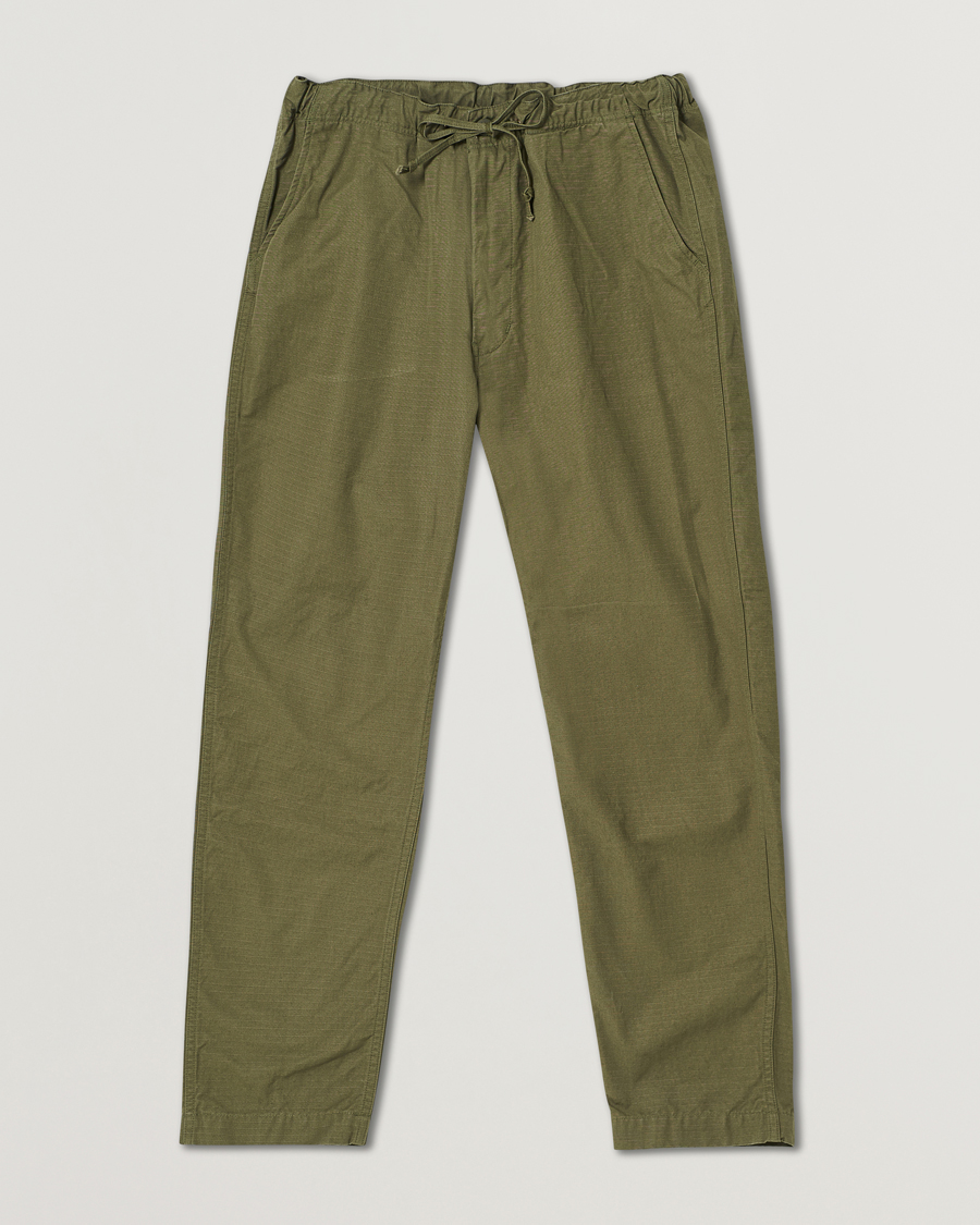Uomini | Pantaloni | orSlow | New Yorker Pants Army Green