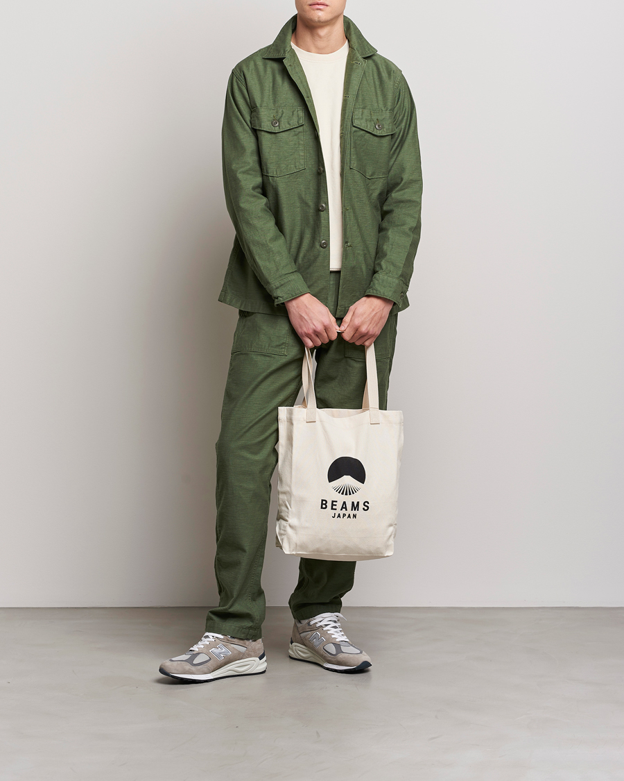Uomini | Camicie | orSlow | Cotton Sateen US Army Overshirt Green