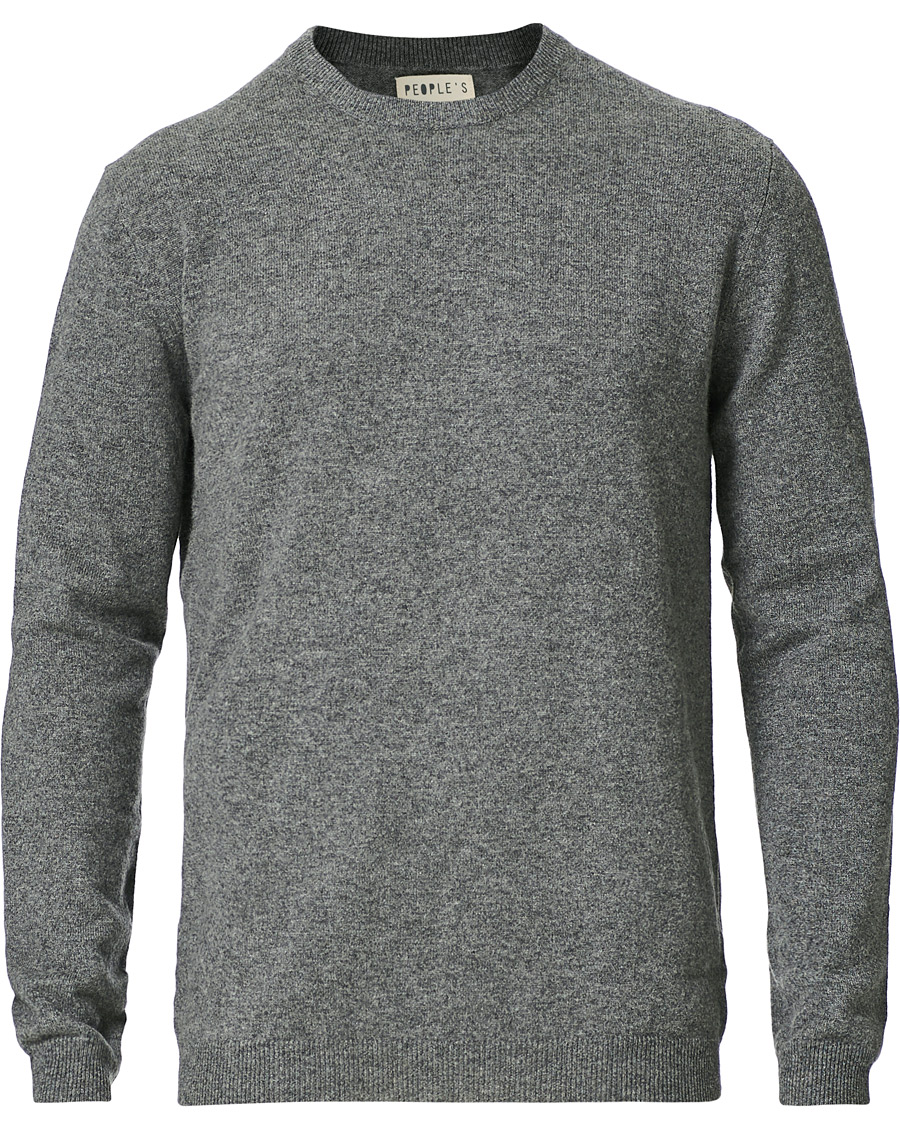 Uomini | Maglieria | People's Republic of Cashmere | Cashmere Roundneck Heather Grey