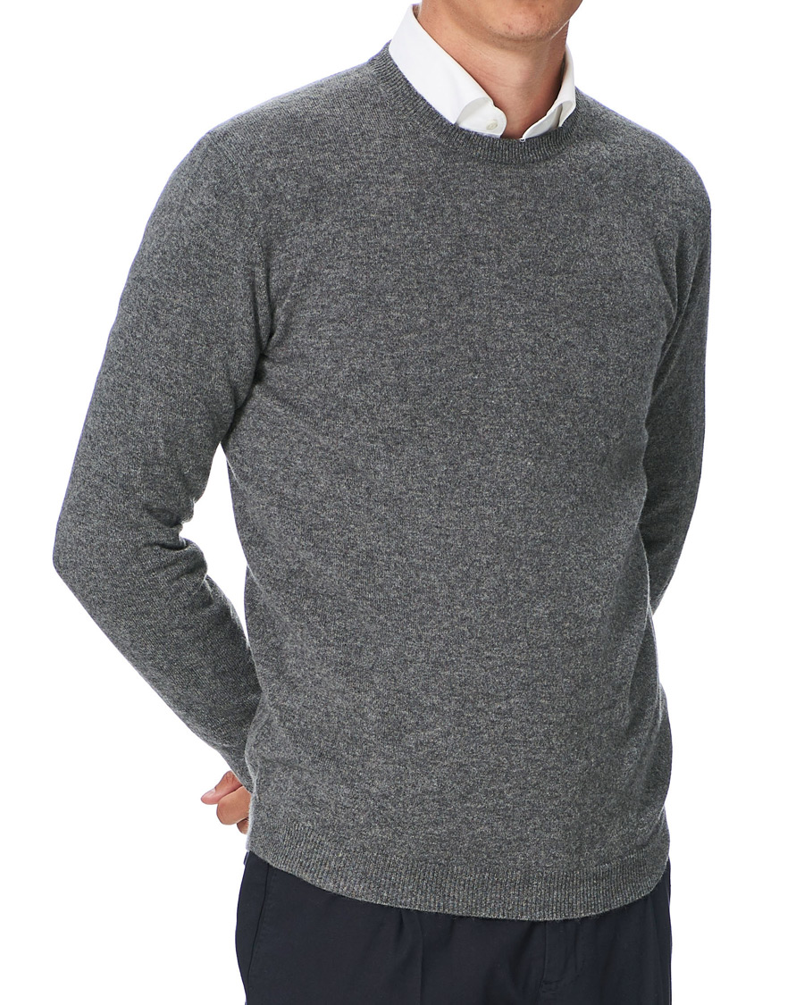 Uomini | Maglieria | People's Republic of Cashmere | Cashmere Roundneck Heather Grey