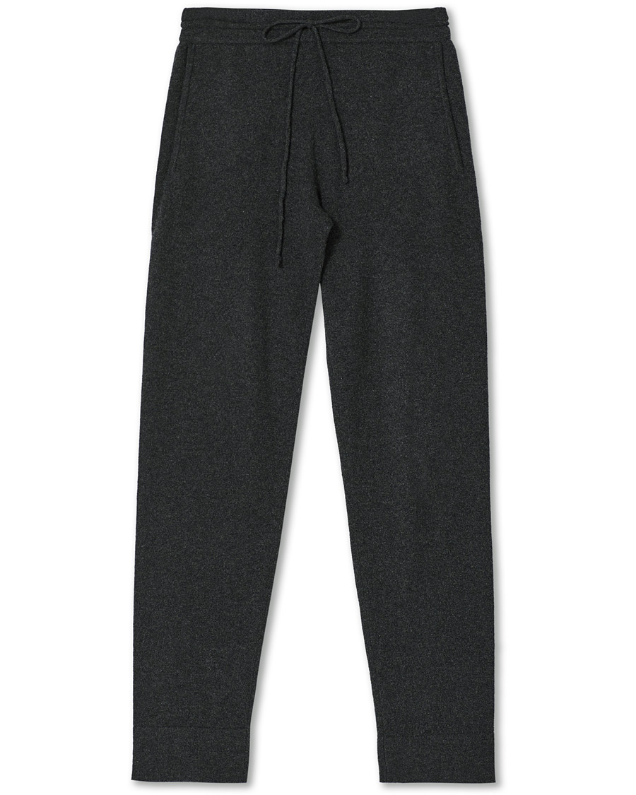 Uomini | Pantaloni | People's Republic of Cashmere | Cashmere Sweatpants Dark Grey