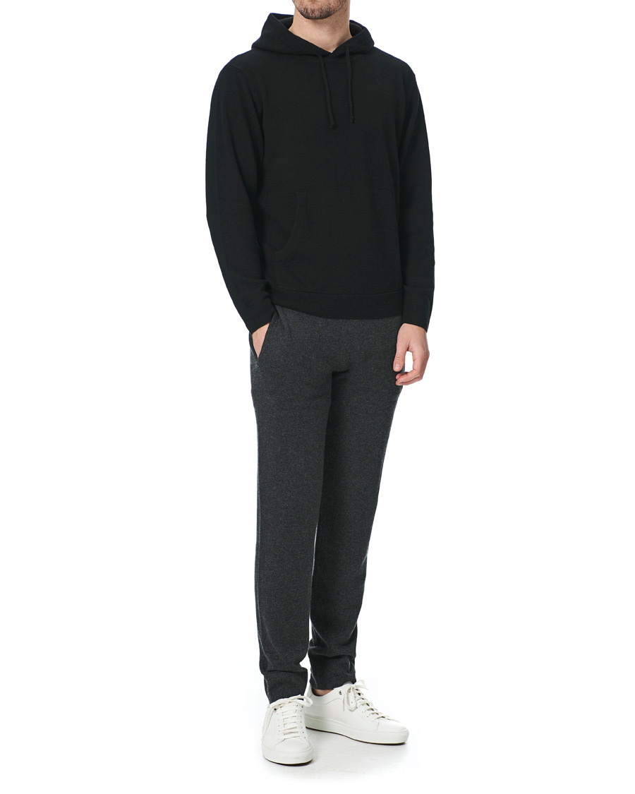 Uomini | Pantaloni | People's Republic of Cashmere | Cashmere Sweatpants Dark Grey
