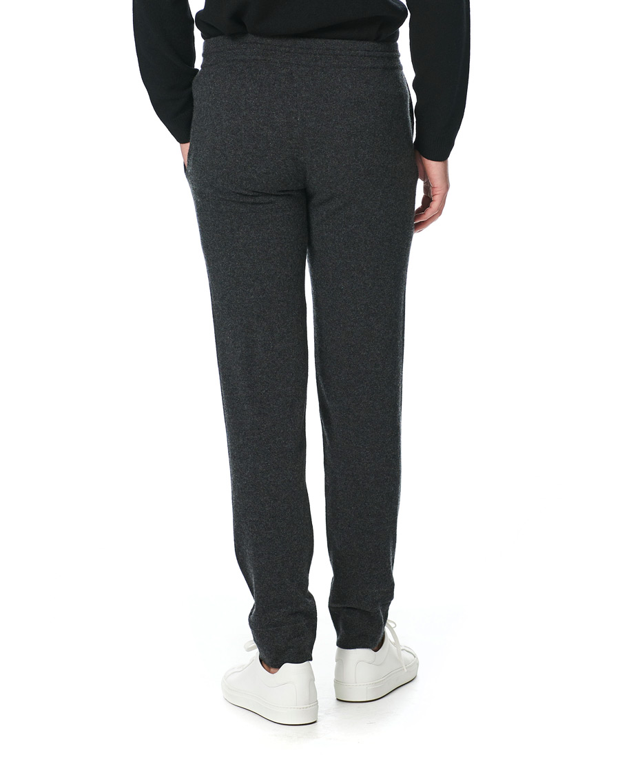 Uomini | Pantaloni | People's Republic of Cashmere | Cashmere Sweatpants Dark Grey
