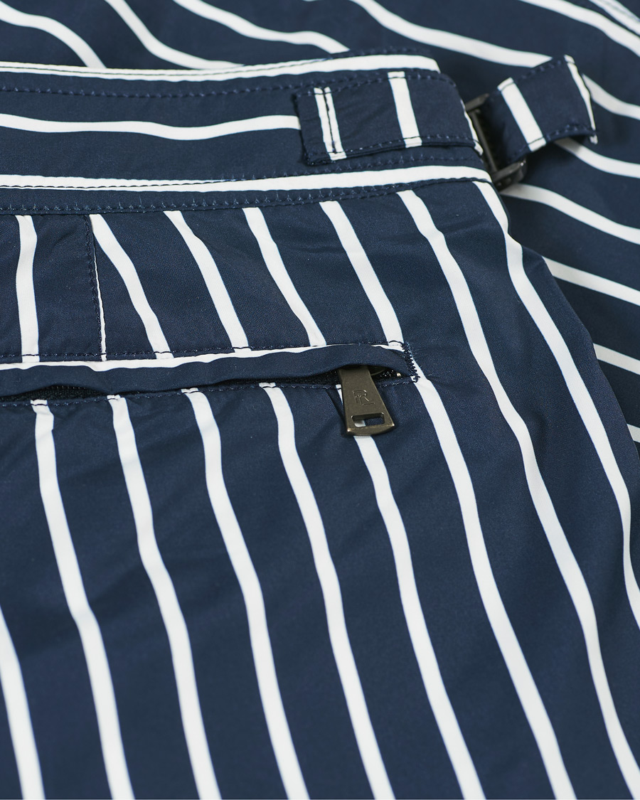 Uomini | Costumi da bagno | Ralph Lauren Purple Label | Riviera Swim Trunks Navy/White
