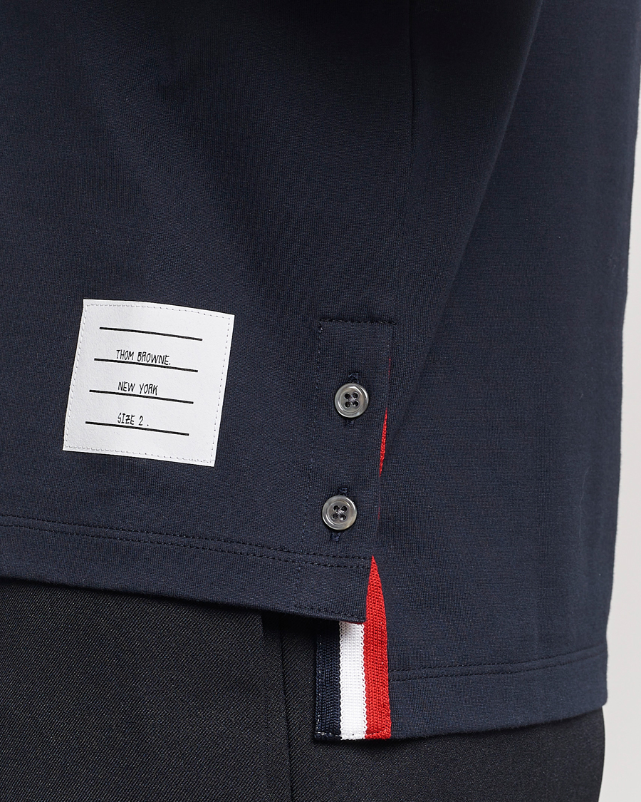 Uomini | T-shirt | Thom Browne | Short Sleeve Pocket T-Shirt Navy