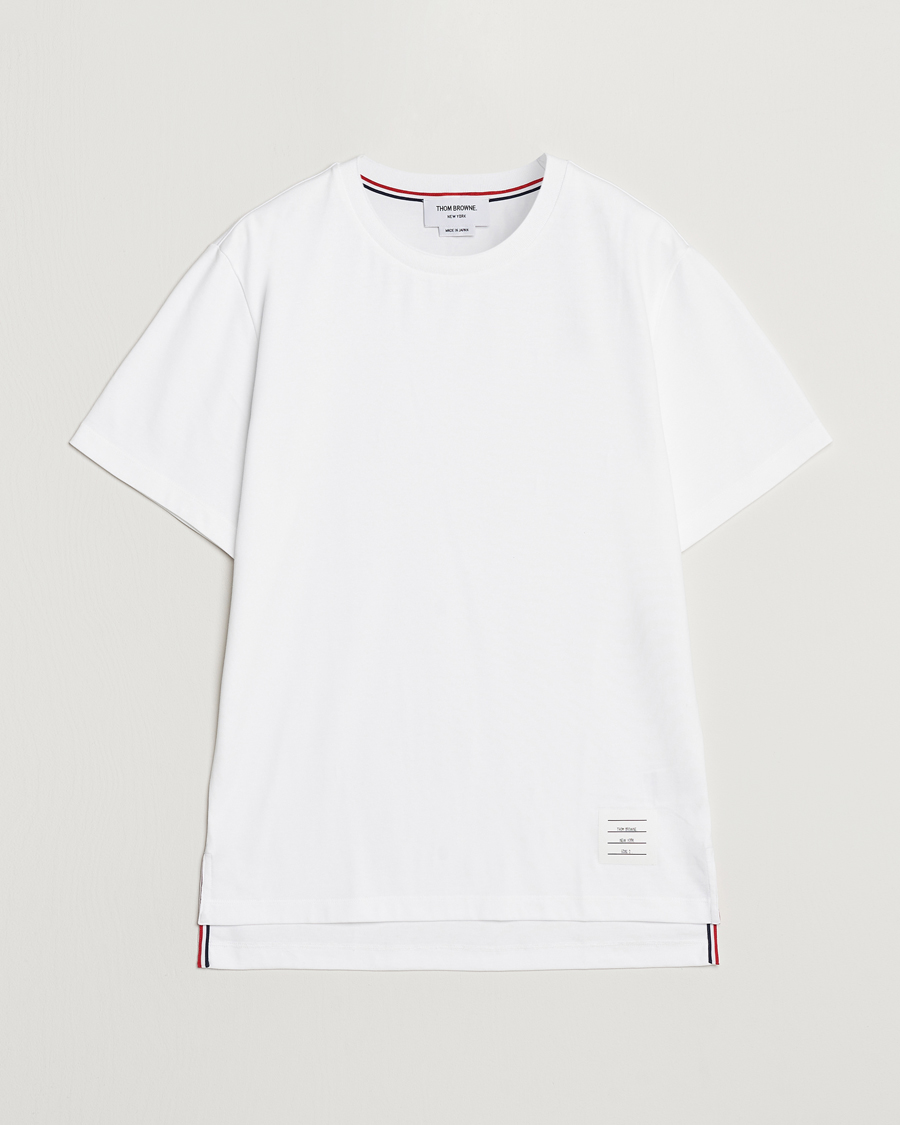 Uomini | T-shirt | Thom Browne | Relaxed Fit Short Sleeve T-Shirt White