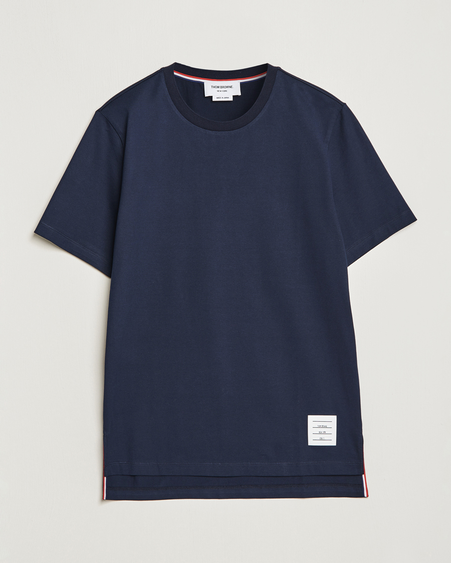 Uomini | T-shirt | Thom Browne | Relaxed Fit T-Shirt Navy